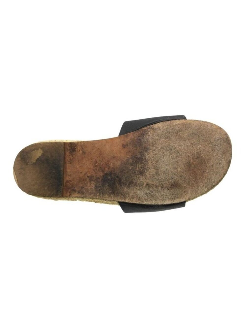 ★SOLD★ Chanel Sandals Espadrilles Color Stone CC Logo Flat Shoes 36 Black - Picture 4 of 9